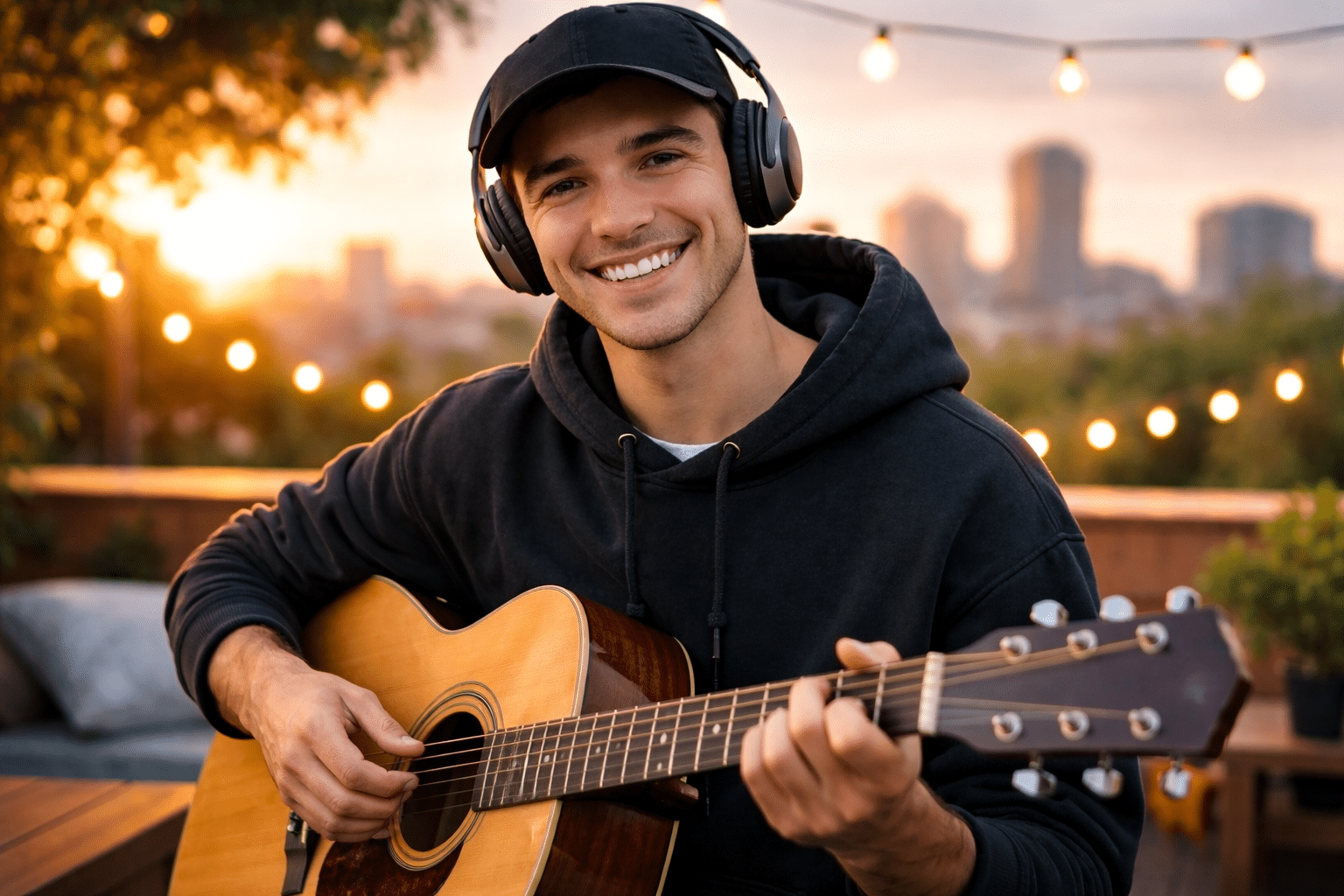 Illustration : personnage en train de jouer de la musique